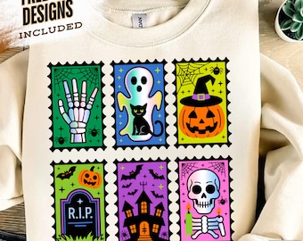 Neon Halloween Png, Retro Spooky Season Png, Boo Ghost Coquette Png, Pumpkin Halloween Png, Preppy Halloween Png, Retro Halloween Ghosts