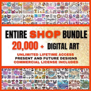 Lot exclusif de la boutique, lot de 20 000 images clipart PNG SVG Junk Journal papiers numériques arrière-plans usage commercial illimité