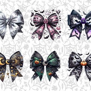 Halloween Coquette Bow Png Bundle, Halloween Coquette Png, Halloween Bow PNG, Halloween Clipart Bundle, Spooky vibes Png Halloween Shirt Png image 6