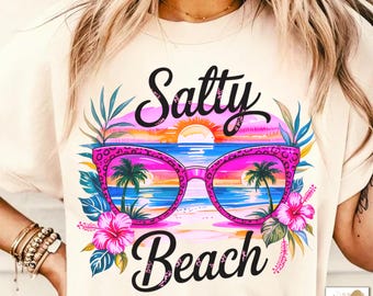 Imagem PNG de Praia Salgada, Design para Sublimação, Imagens PNG de Flores Tropicais, Imagens PNG de Verão Colorido, Imagens PNG Modernas, Design para Camiseta, Download Digital PNG, DTF