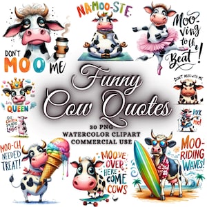 30 Sarcastic Coffee Mug Sublimation Bundle | Funny Quotes | Funny Cow Mug Print | Sarcastic Quotes Mug Print | Funny Mug Design, Cow Clipart