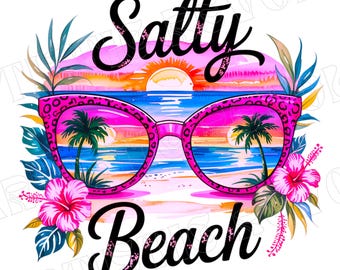 Imagem PNG de Praia Salgada, Design para Sublimação, Imagens PNG de Flores Tropicais, Imagens PNG de Verão Colorido, Imagens PNG Modernas, Design para Camiseta, Download Digital PNG, DTF