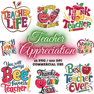 Lehrer PNG Bundle, Lehrer Wertschätzung PNG, Lehrer Clipart, Lehrer Sublimationsdesigns, Lehrer Schilder Lehrer Zitate, Schule PNG Bundle