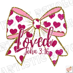 Christian Valentines png, Loved John 3:16 png, Retro Valentine png, Valentijnsdag png, bijbelvers png, XOXO png, glitter Valentine png