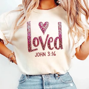 Christian Valentines png, Glitter Valentine png, Loved John 3:16 png, Retro Valentine png, Valentijnsdag png, bijbelvers png, XOXO png