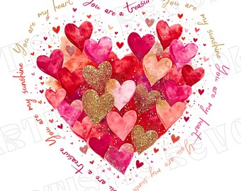 Valentine Day Heart Brushstroke png, Valentine png, Valentines day Png, xoxo png, valentine png designs, Coquette Valentine Png Trendy Vday