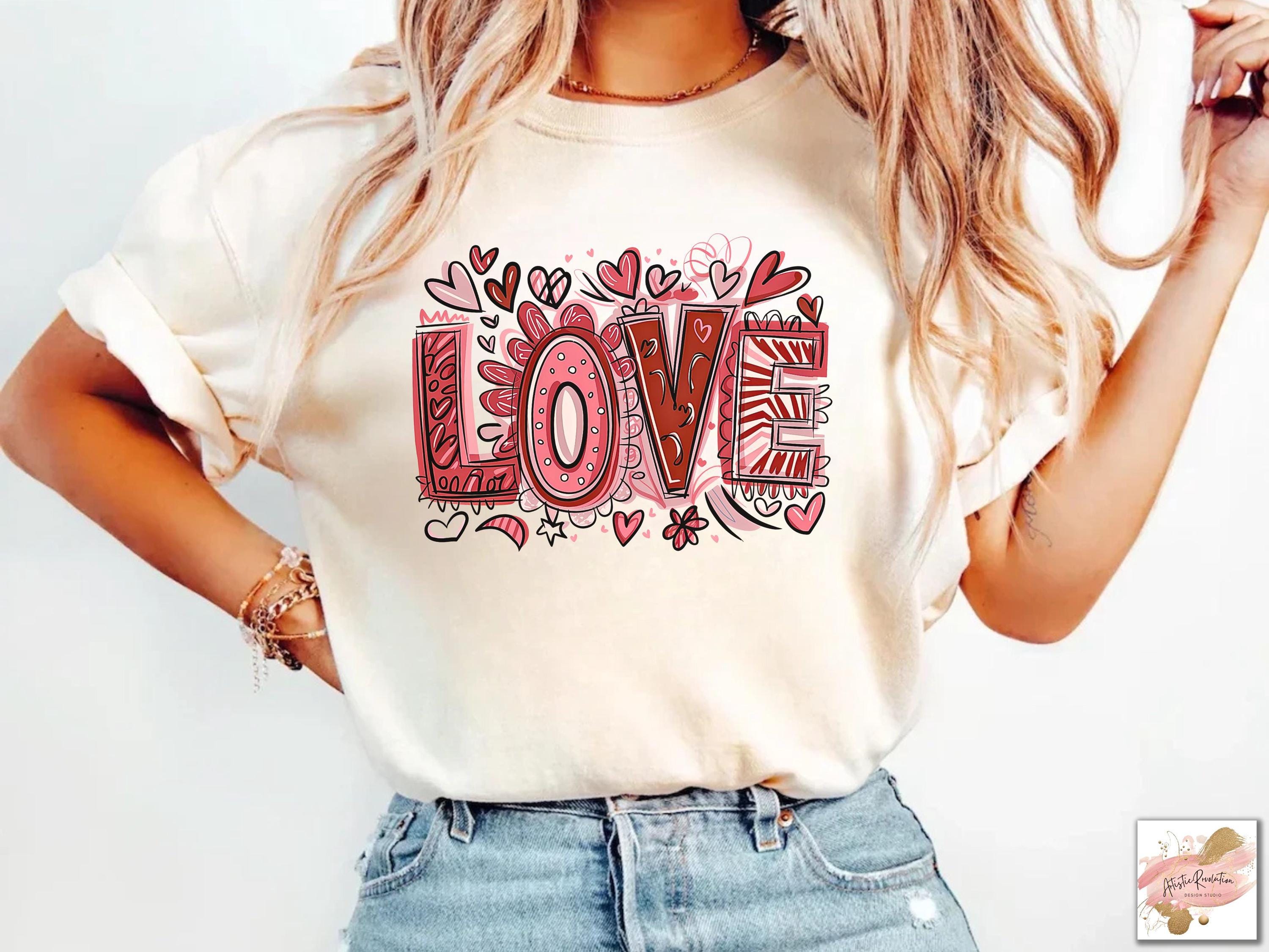 Love Png, Retro Valentines Shirt Design, Valentine’s Day PNG, Valentine ...