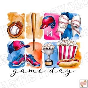 Brushstroke Baseball Coquette Png, Game Day Baseball Coquette Png, Tis the Season Png, Baseball Bow Png, Baseball Mama Png, Baseball Mom Png