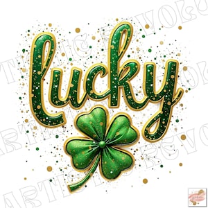Lucky St.Patricks Day Coquette Png, St Patricks day png, Lucky png, St Patrick Bow Png, St Pattys day png, Girl st patricks day, Shamrock
