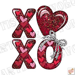 XOXO Valentinstag Herz Glitter png, Rosa, Roter Valentinstag png, Valentinstag png, Xoxo png, Valentinstag png designs, Coquette Valentine png