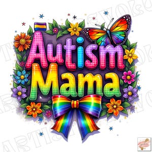 Autism Mama PNG, Autism Mom Png, Coquette de Conscientização sobre Autismo Png, Em Abril Usamos Azul Png, Laço de Autismo Xadrez PNG, Educação Especial Png,