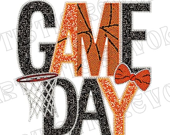 Match De Basket-ball Png, Basketball Png, Basketball Maman Png, Basketball Maman Png Sublimation, Conception De T-shirt Coquette De Basketball Png, Game Day