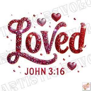Christlicher Valentinstag Png, geliebter Johannes 3:16 Png, Glitzer Valentinstag Png, Retro Valentinstag Png, Valentinstag Png, Bibelvers Png, XOXO Png