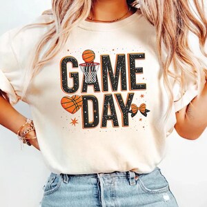Basketball Png, Basketball Game Day Png, Basketball Mama Png, Basketball Mom Png Sublimation, Coquette Basketball Png Shirt Design, Game Day
