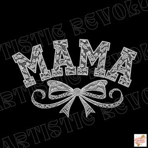 Lace Mama Png, Coquette Mama Png, Floral Mama Chinoiserie Png, Mama Varsity Png, Mothers Day Png, Gift for Mom, Lace Coquette Bow Mama Shirt