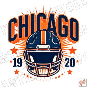 Futebol americano de Chicago Png, Gameday Png, sublimação de futebol de Chicago, design esportivo dtf, design esportivo de Chicago, camisa de futebol Png