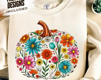 Floral Pumpkin png, Chinoiserie Pumpkin png, Floral Fall png, Toile De Jouy Pumpkin png, Fall Sublimation design, Pumpkin Shirt Png design