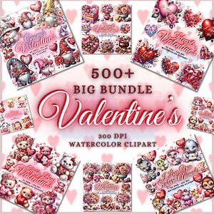 500+ Valentinstag Clipart Bundle, Valentinstag Bundle, Valentinstag Gnom Bundle, Herz Clipart Bundle, Rosen Clipart Bundle, süßer Valentinstag PNG