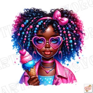 Menina negra clipart png, Linda garota afro-americana Garota negra na moda PNG Graphics, Afro girl clipart, denim girl linda Afro Kids