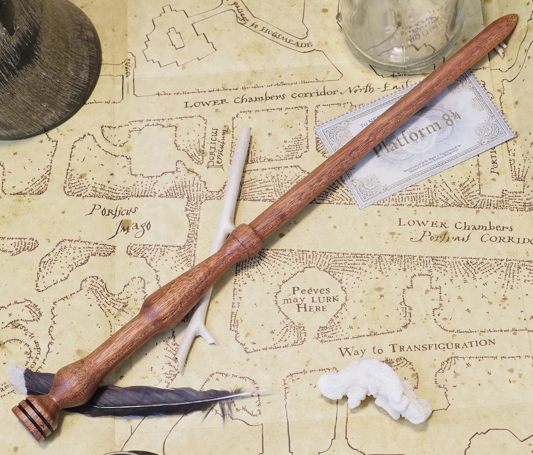 Wand Bloodwood With Thunderbird Tail Feather Core Etsy
