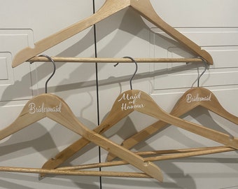 Bruidsfeestkleerhanger - alleen labels