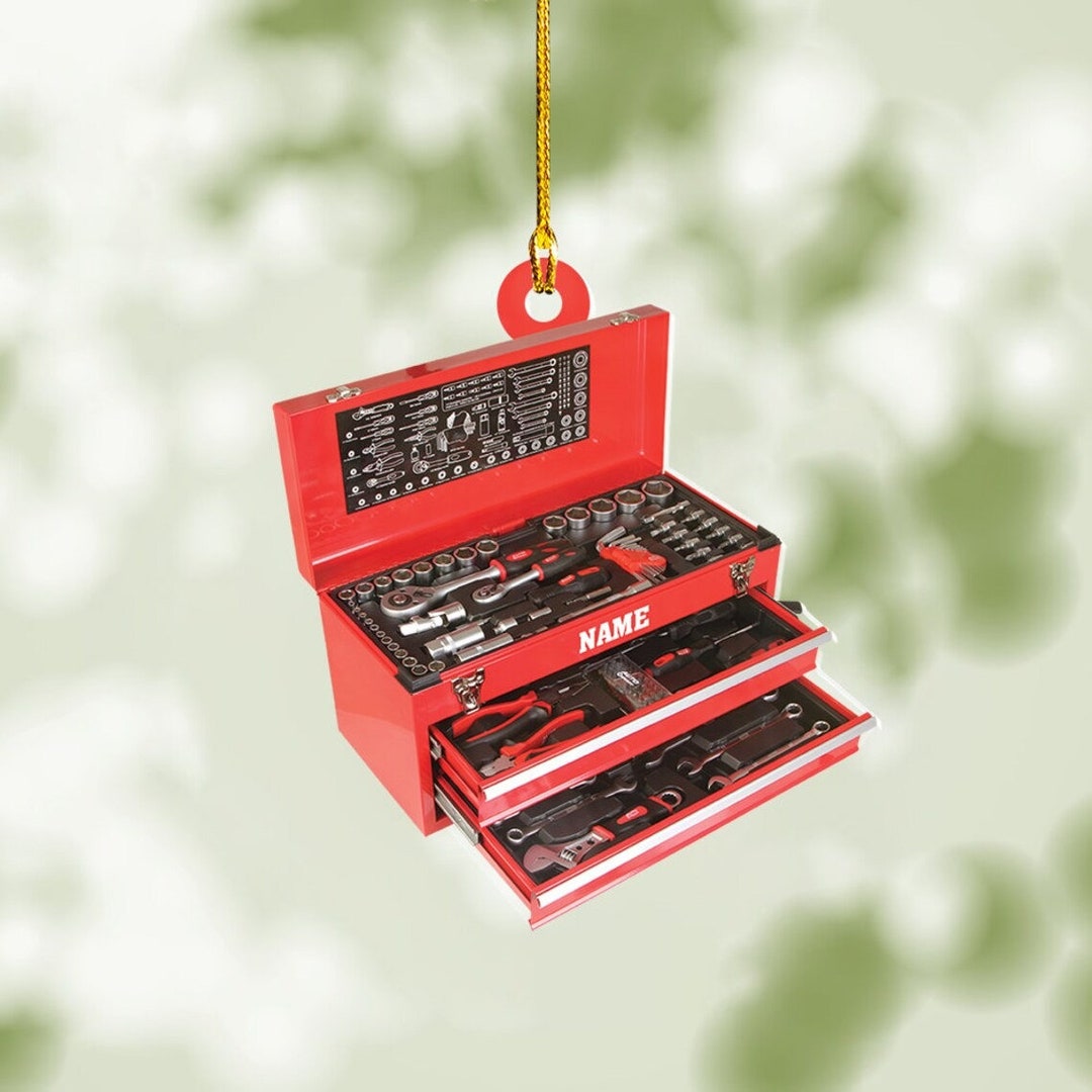 Personalized Mechanic Tool Box Christmas Ornament Repair Tool Etsy