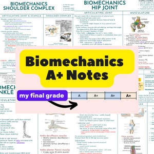 Apuntes de estudio de Biomecánica A+: Articulaciones, Marcha y Postura