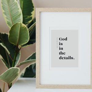 Printable Poster, Architect Quote, Mies Van Der Rohe, Inspirational Quote, Architecture, Digital file, PDF, A3, A2