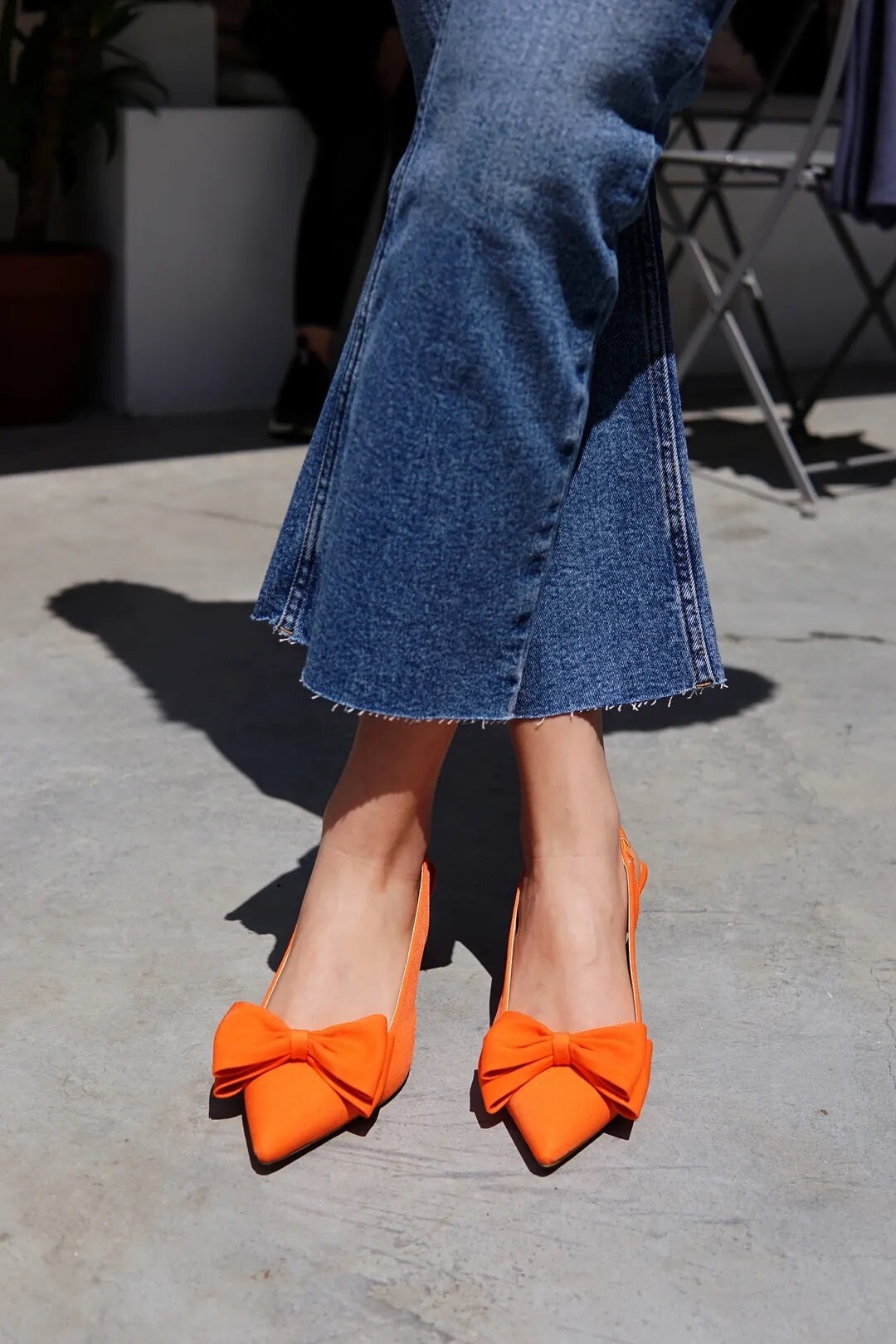 Coral evening shoes top