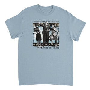 Laurel & Hardy Putting Pants on Philip T-Shirt