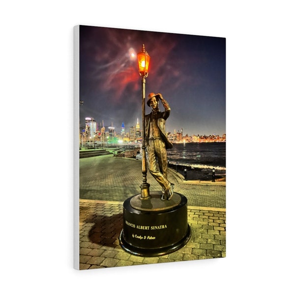 Frank Sinatra Statue Hoboken Canvas Gallery Wraps