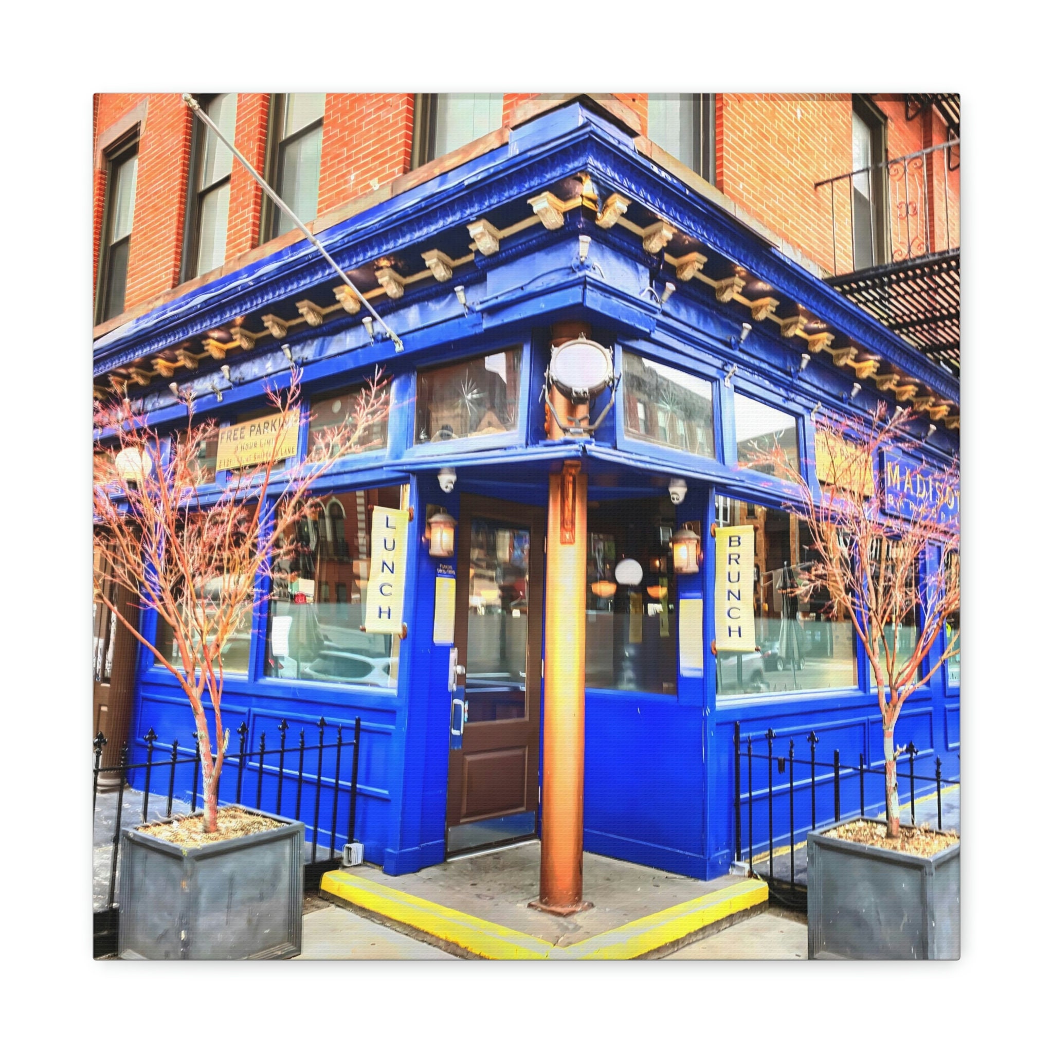 Madison Bar and Grill Main Entrance Hoboken NJ Canvas Gallery Wraps Etsy
