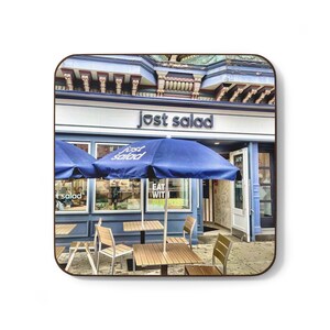 Just Salad Eatery  - Hoboken NJ Hardboard Back Coaster