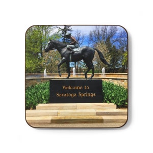 Welcome to Saratoga Springs New York - Hardboard Back Coaster
