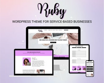 Ruby WordPress Theme - Divi Child Theme for service based business |