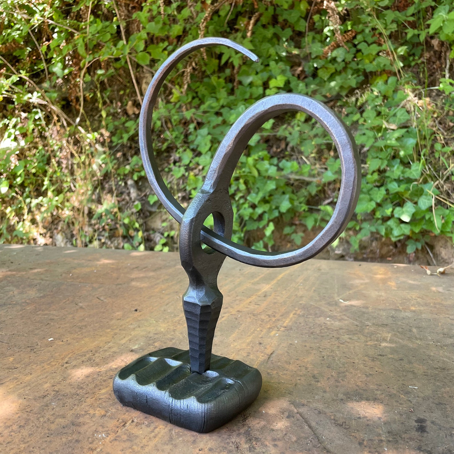 Contemporary Table Sculpture Abstract Sculpture Iron Etsy