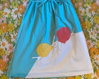 Vintage Appliqué Seashell Seaside Skirt