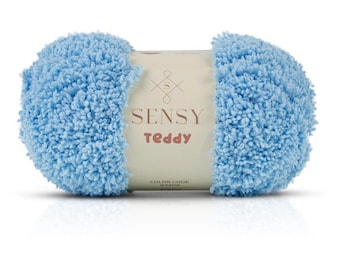 Sensy Teddy Plush Yarn – Bulky Micro Polyester, Hand Knitting