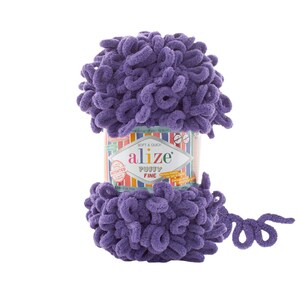 Hilo fino Alize Puffy: para tejer con los dedos, mantas para bebés y amigurumis. Nuevo color 2026.