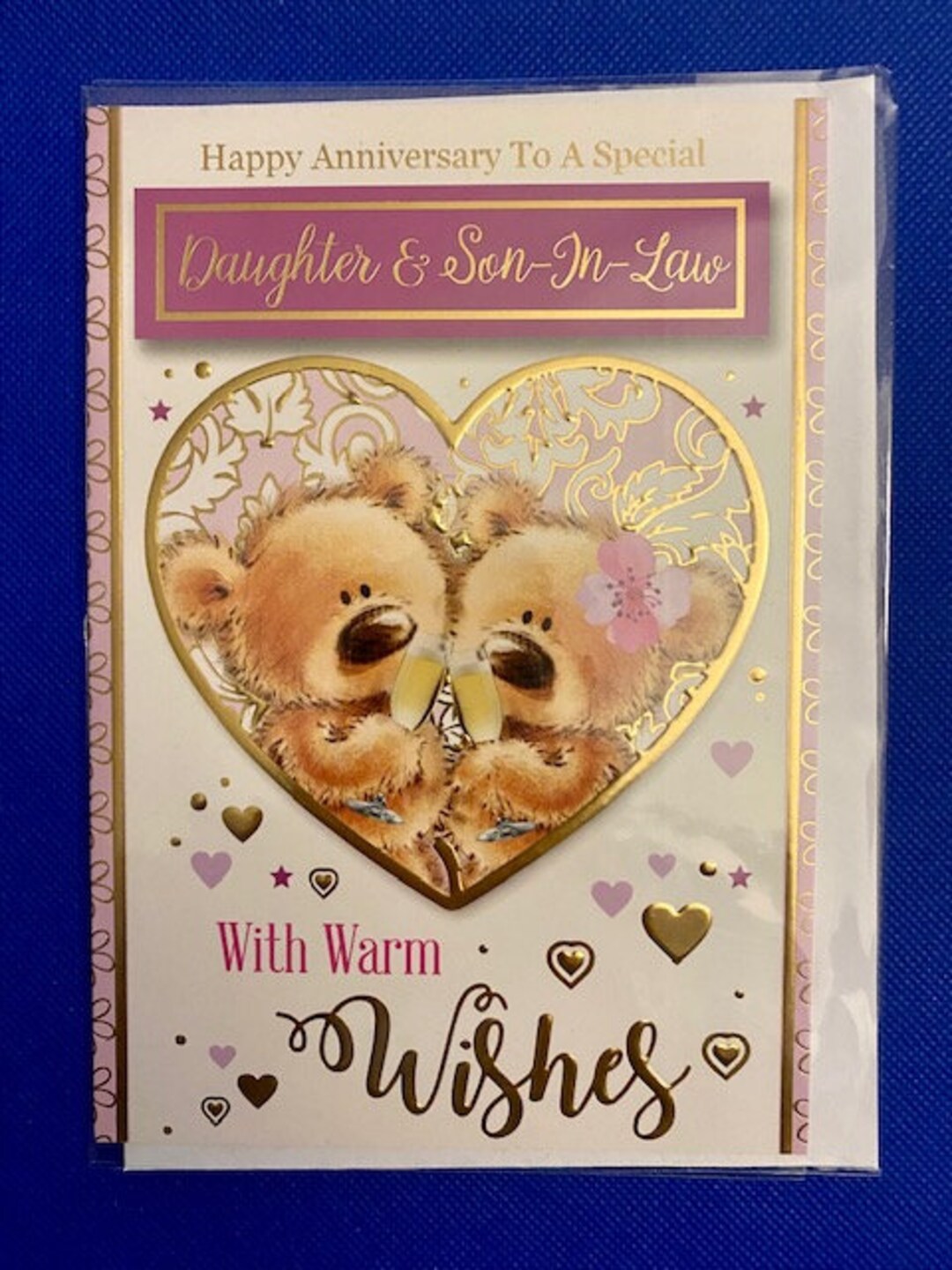 Piccadilly Greetings Traditional Anniversary Card Daughter And Son In - View #4