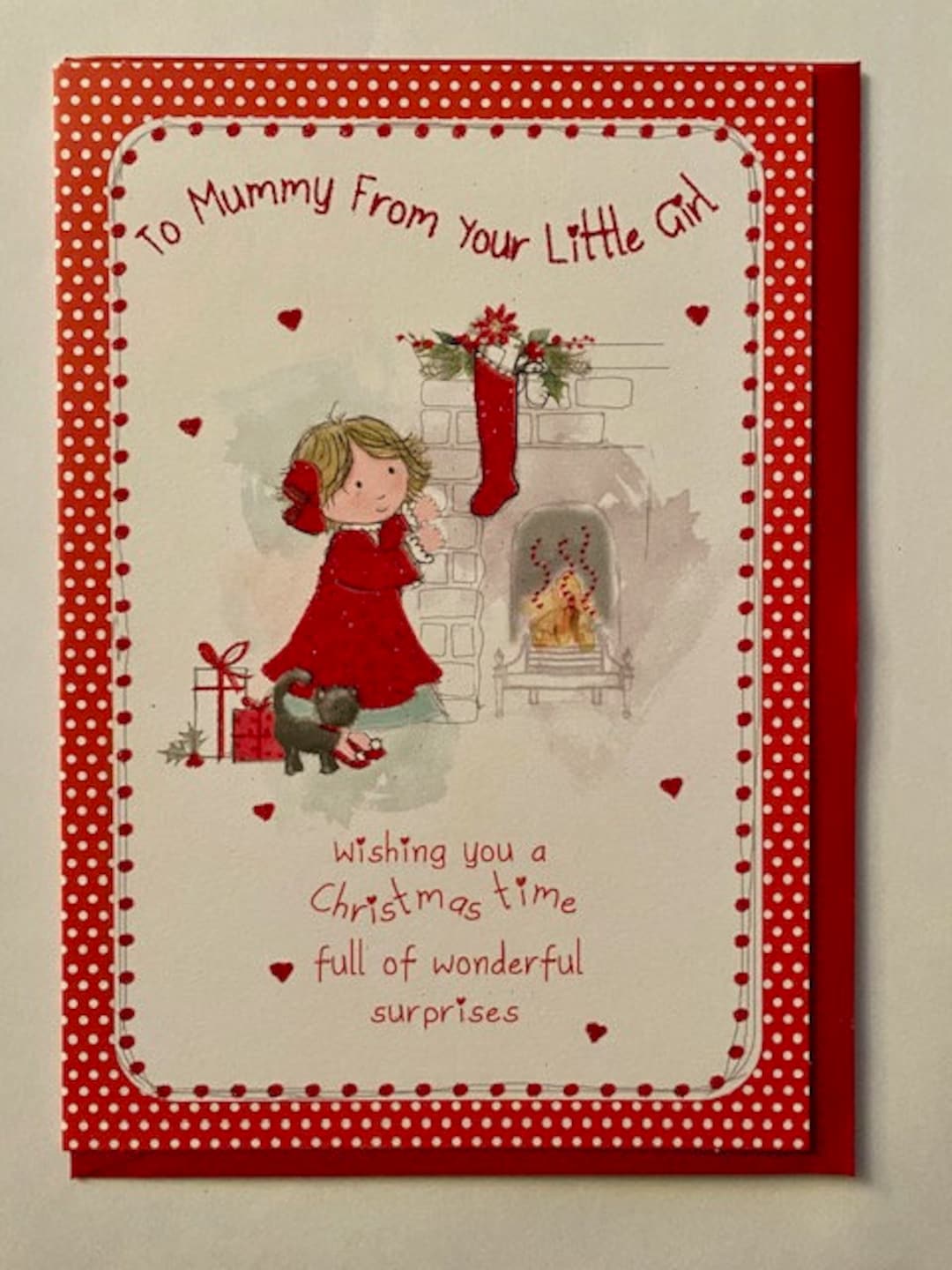 Mummy at christmas card