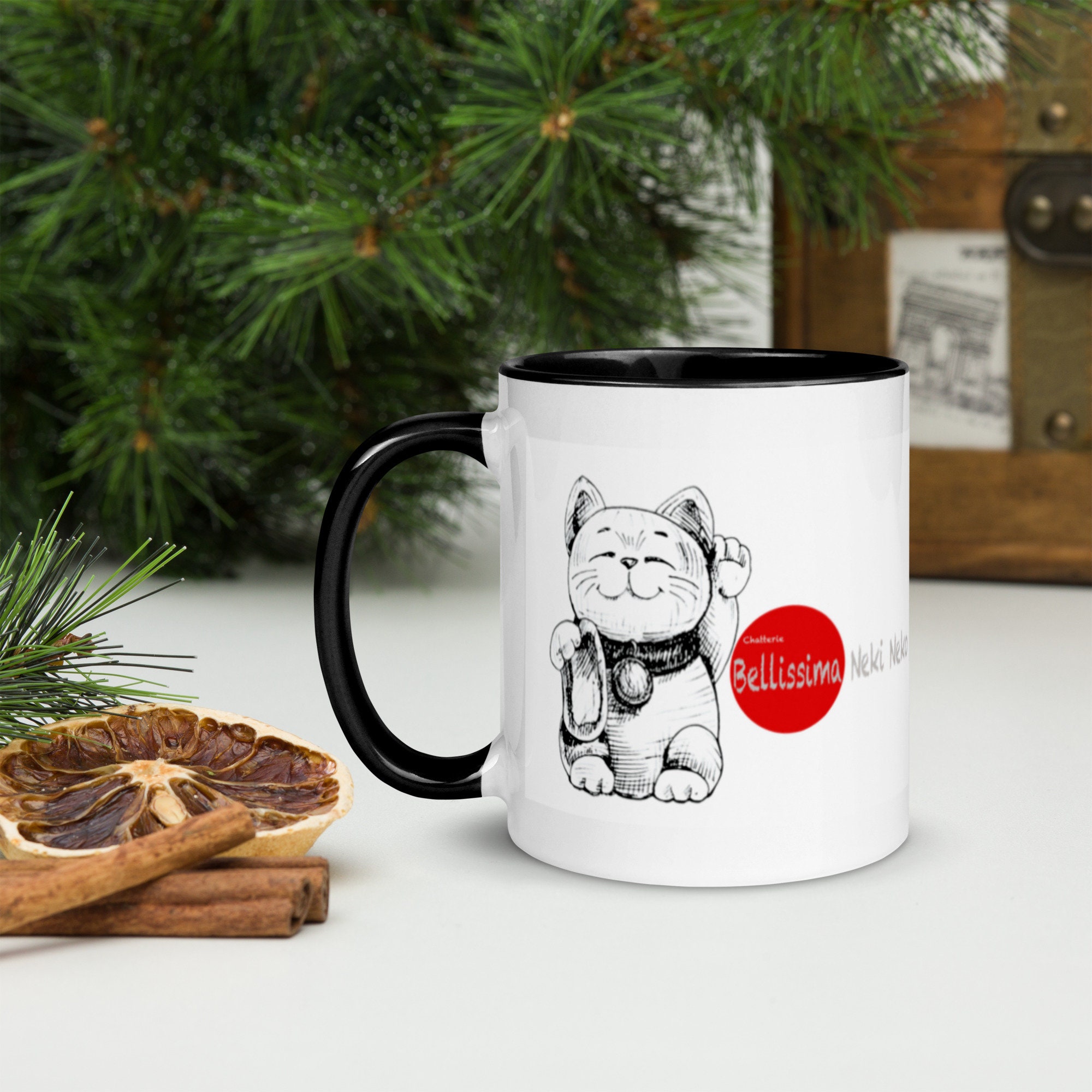 Mug à Intérieur Coloré Bellissima Neki Neko