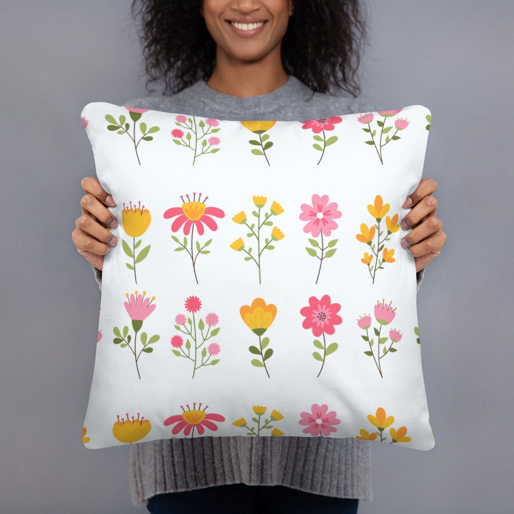 Coussin Imprimé Fleurs