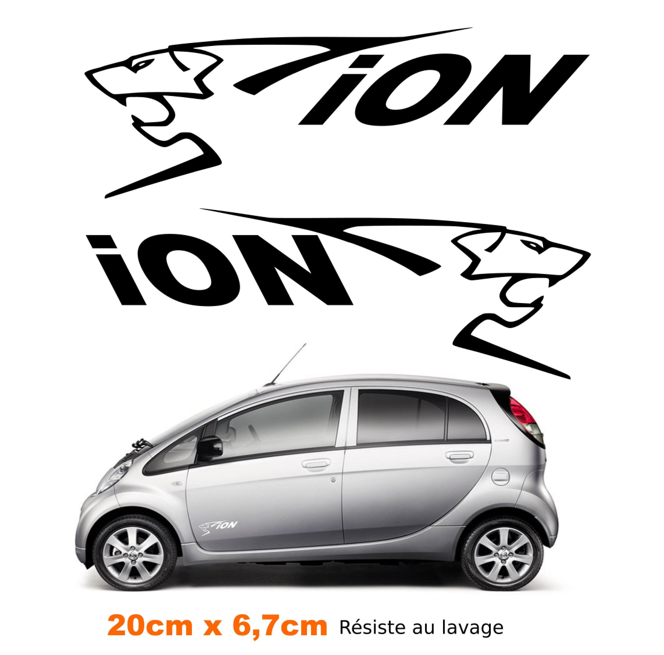 Lot de 2 Stickers Autocollants Peugeot Ion