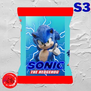 Sonic Chip Bag Label, Sonic Party, Super Sonic