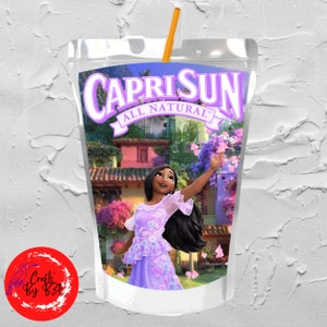 Isabella Caprisun Juice Pouch Labels, Encanto Party, Family Madrigal