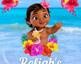 Baby Moana Welcome Etsy