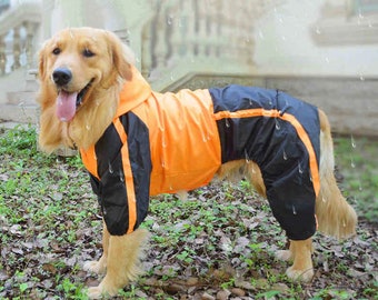 Chubasquero para perros grandes/chubasquero impermeable para perros chaqueta reflectante para perros transpirable/ropa ropa suministros para mascotas/disfraces para mascotas