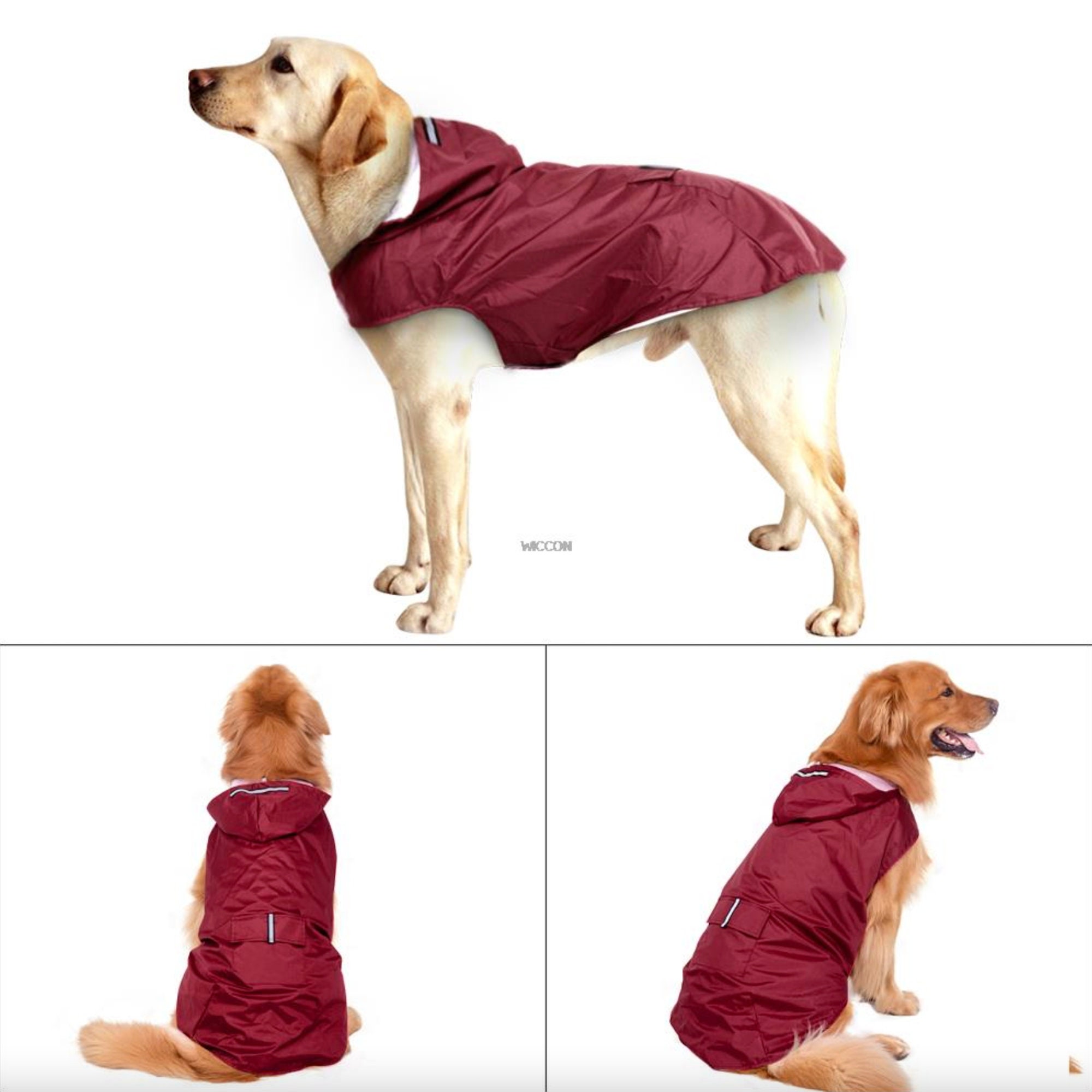 Dog Supplies Golden Retriever Raincoat Outdoor Large Dog Etsy