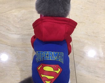 superman dog sweater